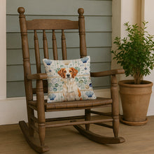 Load image into Gallery viewer, Orange and White Brittany Coastal Sea Glass Throw Pillow