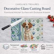 Load image into Gallery viewer, Roan Brittany Coastal Sea Glass Glass Cutting Board
