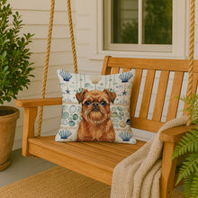 Load image into Gallery viewer, Belge Brussels Griffon Coastal Sea Glass Throw Pillow
