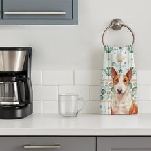 Load image into Gallery viewer, Red and White Bull Terrier Coastal Sea Glass Kitchen Towel