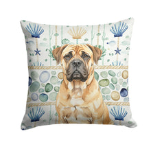Load image into Gallery viewer, Bullmastiff Coastal Sea Glass Throw Pillow