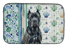 Load image into Gallery viewer, Cane Corso Coastal Sea Glass Dish Drying Mat