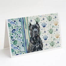 Load image into Gallery viewer, Cane Corso Coastal Sea Glass Greeting Cards Pack of 8