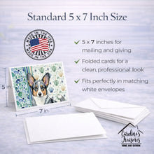 Load image into Gallery viewer, Blue Merle Cardigan Welsh Corgi Coastal Sea Glass Greeting Cards Pack of 8