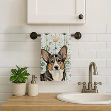 Load image into Gallery viewer, Brindle Cardigan Welsh Corgi Coastal Sea Glass Kitchen Towel
