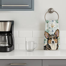 Load image into Gallery viewer, Brindle Cardigan Welsh Corgi Coastal Sea Glass Kitchen Towel