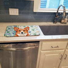 Load image into Gallery viewer, Red Cardigan Welsh Corgi Coastal Sea Glass Dish Drying Mat