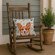 Load image into Gallery viewer, Red Cardigan Welsh Corgi Coastal Sea Glass Throw Pillow