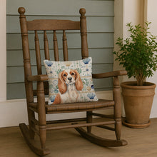 Load image into Gallery viewer, Blenheim Cavalier Spaniel Coastal Sea Glass Throw Pillow