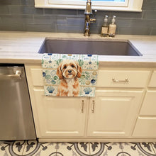 Load image into Gallery viewer, Cavapoo Coastal Sea Glass Kitchen Towel