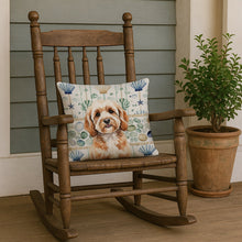 Load image into Gallery viewer, Cavapoo Coastal Sea Glass Throw Pillow