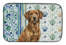 Load image into Gallery viewer, Chesapeake Bay Retriever Coastal Sea Glass Dish Drying Mat