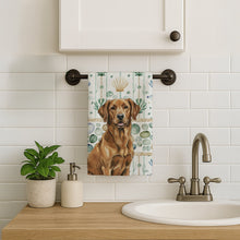 Load image into Gallery viewer, Chesapeake Bay Retriever Coastal Sea Glass Kitchen Towel
