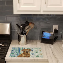 Load image into Gallery viewer, Chesapeake Bay Retriever Coastal Sea Glass Glass Cutting Board