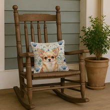 Load image into Gallery viewer, Fawn Chihuahua Coastal Sea Glass Throw Pillow