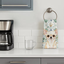 Load image into Gallery viewer, Cream Chihuahua Coastal Sea Glass Kitchen Towel