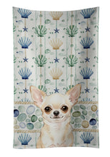Load image into Gallery viewer, Cream Chihuahua Coastal Sea Glass Kitchen Towel