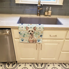Load image into Gallery viewer, Hairless Chinese Crested Coastal Sea Glass Kitchen Towel