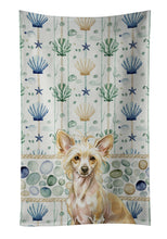 Load image into Gallery viewer, Hairless Palomino Chinese Crested Coastal Sea Glass Kitchen Towel