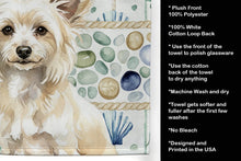 Load image into Gallery viewer, Powderpuff Chinese Crested Coastal Sea Glass Kitchen Towel