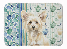 Load image into Gallery viewer, Powderpuff Chinese Crested Coastal Sea Glass Memory Foam Kitchen Mat