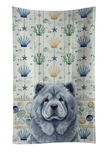 Load image into Gallery viewer, Blue Chow Chow Coastal Sea Glass Kitchen Towel