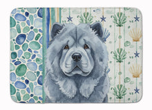 Load image into Gallery viewer, Blue Chow Chow Coastal Sea Glass Memory Foam Kitchen Mat