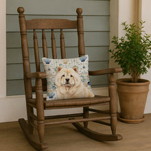 Load image into Gallery viewer, Cream Chow Chow Coastal Sea Glass Throw Pillow