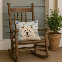 Load image into Gallery viewer, Cream Chow Chow Coastal Sea Glass Throw Pillow