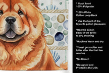 Load image into Gallery viewer, Red Chow Chow Coastal Sea Glass Kitchen Towel