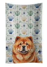 Load image into Gallery viewer, Red Chow Chow Coastal Sea Glass Kitchen Towel