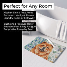 Load image into Gallery viewer, Red Chow Chow Coastal Sea Glass Memory Foam Kitchen Mat