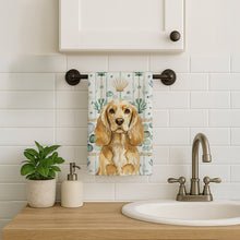 Load image into Gallery viewer, Buff Cocker Spaniel Coastal Sea Glass Kitchen Towel