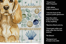Load image into Gallery viewer, Buff Cocker Spaniel Coastal Sea Glass Kitchen Towel
