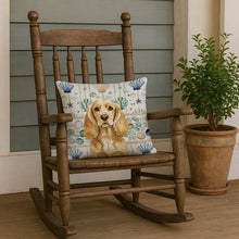 Load image into Gallery viewer, Buff Cocker Spaniel Coastal Sea Glass Throw Pillow