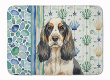 Load image into Gallery viewer, Parti Cocker Spaniel Coastal Sea Glass Memory Foam Kitchen Mat