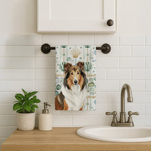 Load image into Gallery viewer, Sable Collie Coastal Sea Glass Kitchen Towel
