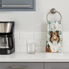 Load image into Gallery viewer, Sable Collie Coastal Sea Glass Kitchen Towel