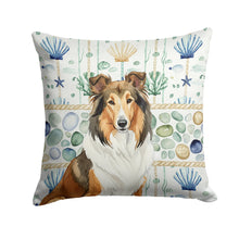 Load image into Gallery viewer, Sable Collie Coastal Sea Glass Throw Pillow