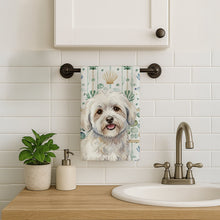Load image into Gallery viewer, Coton de Tulear Coastal Sea Glass Kitchen Towel