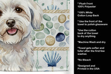 Load image into Gallery viewer, Coton de Tulear Coastal Sea Glass Kitchen Towel