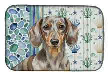 Load image into Gallery viewer, Dapple Dachshund Coastal Sea Glass Dish Drying Mat