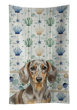 Load image into Gallery viewer, Dapple Dachshund Coastal Sea Glass Kitchen Towel