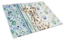 Load image into Gallery viewer, Liver Dalmatian Coastal Sea Glass Glass Cutting Board