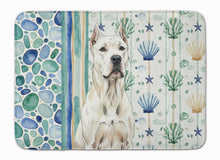 Load image into Gallery viewer, Dogo Argentino Coastal Sea Glass Memory Foam Kitchen Mat