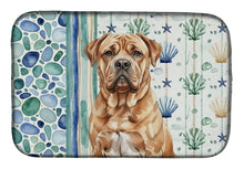Load image into Gallery viewer, Dogue de Bordeaux Coastal Sea Glass Dish Drying Mat