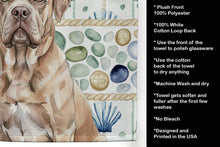Load image into Gallery viewer, Isabella Dogue de Bordeaux Coastal Sea Glass Kitchen Towel