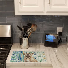 Load image into Gallery viewer, Isabella Dogue de Bordeaux Coastal Sea Glass Glass Cutting Board