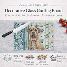 Load image into Gallery viewer, Isabella Dogue de Bordeaux Coastal Sea Glass Glass Cutting Board