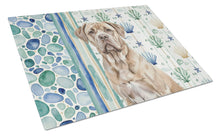 Load image into Gallery viewer, Isabella Dogue de Bordeaux Coastal Sea Glass Glass Cutting Board